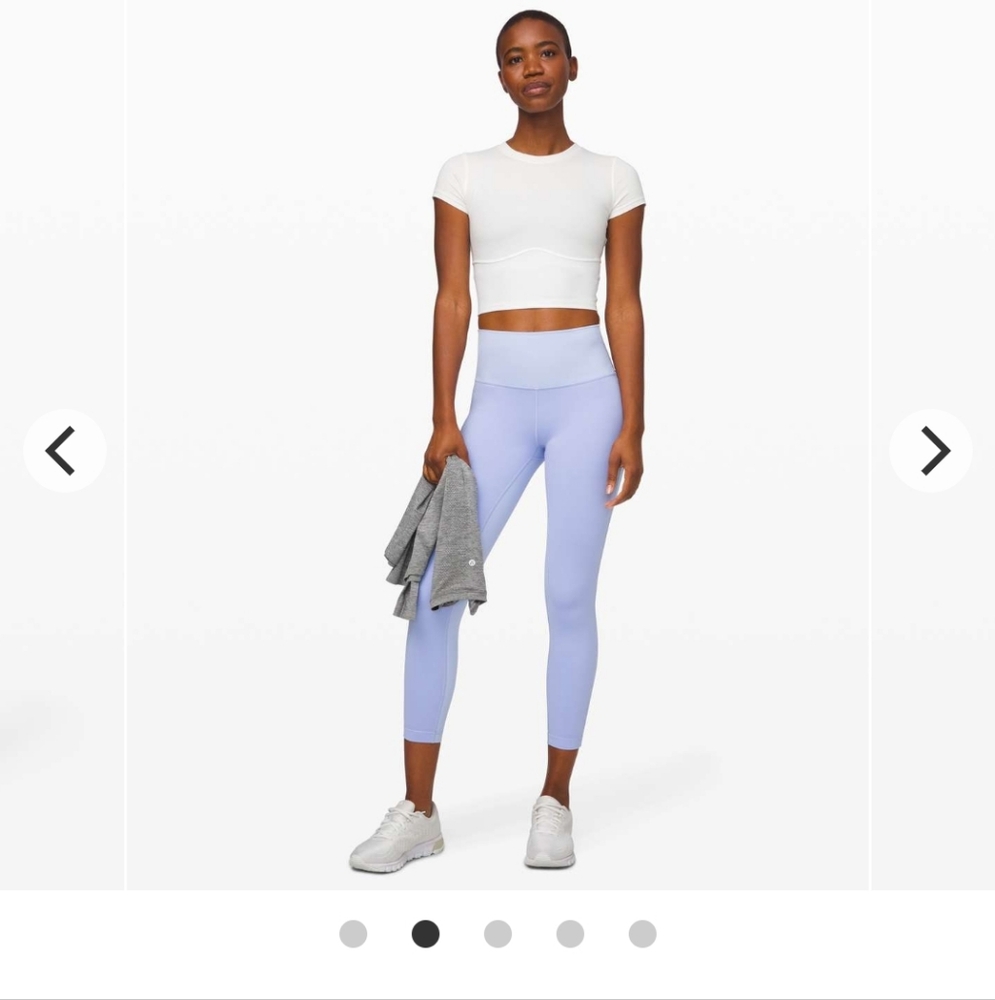 Lululemon Wunder Under Periwinkle Full-Length High-Waisted Leggings